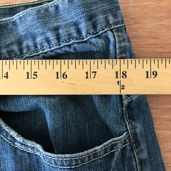 Levi's Silver Tab Wide Leg Bootcut Jeans Men 36x30 Blue Mid Rise Medium Wash - Picture 10 of 12